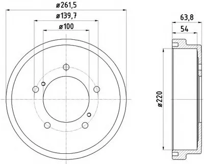 Тормозной барабан HELLA PAGID купить