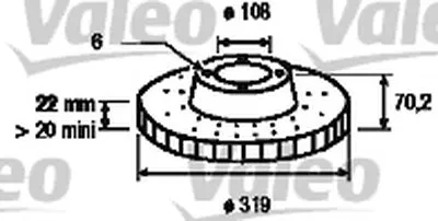 Тормозной диск VALEO купить
