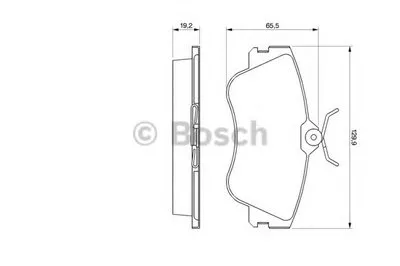 Комплект тормозных колодок, дисковый тормоз BOSCH купить
