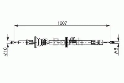 Трос, стояночная тормозная система BOSCH купить