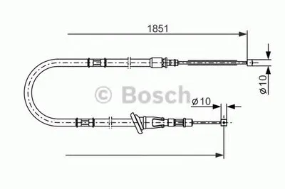 Трос, стояночная тормозная система BOSCH купить