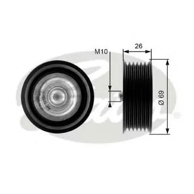 Паразитный / ведущий ролик, поликлиновой ремень DriveAlign® GATES купить