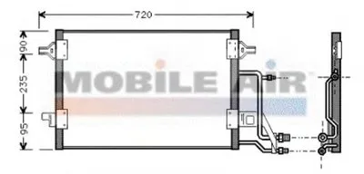 Конденсатор, кондиционер VAN WEZEL купить