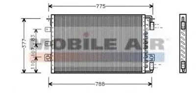 Конденсатор, кондиционер VAN WEZEL купить