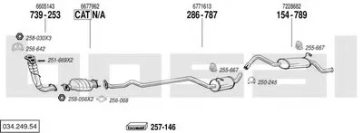 Система выпуска ОГ BOSAL купить