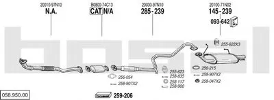 Система выпуска ОГ BOSAL купить