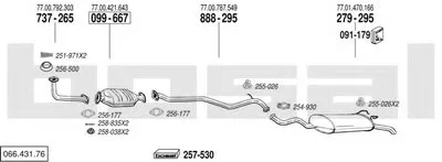 Система выпуска ОГ BOSAL купить