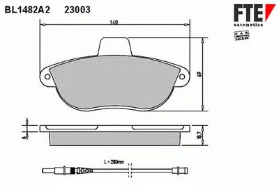 Комплект тормозных колодок, дисковый тормоз FTE купить