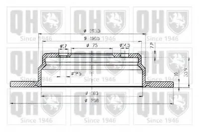 Тормозной диск QUINTON HAZELL купить