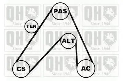 Поликлиновой ременный комплект QUINTON HAZELL купить