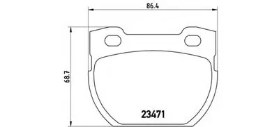 Комплект тормозных колодок, дисковый тормоз BREMBO купить