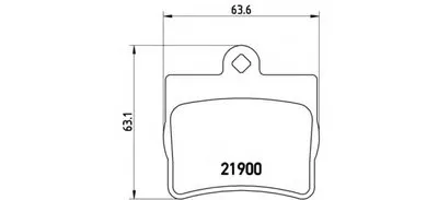 Комплект тормозных колодок, дисковый тормоз BREMBO купить