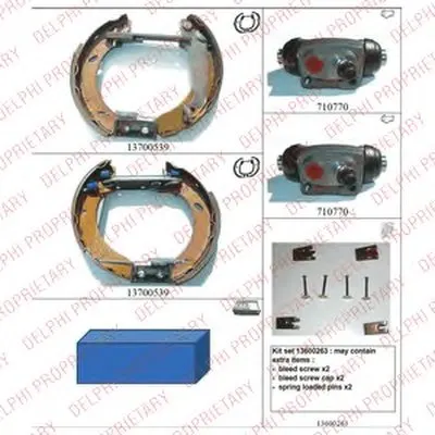 Комплект тормозных колодок DELPHI купить