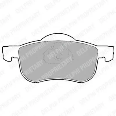 Комплект тормозных колодок, дисковый тормоз DELPHI купить