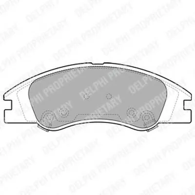 Комплект тормозных колодок, дисковый тормоз DELPHI купить