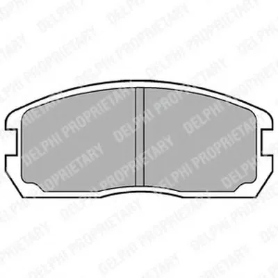 Комплект тормозных колодок, дисковый тормоз DELPHI купить