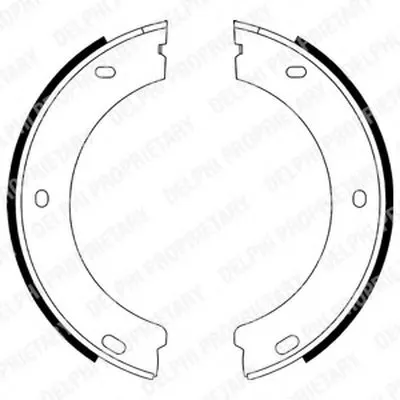 Комплект тормозных колодок, стояночная тормозная система DELPHI купить