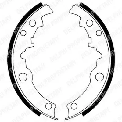 Комплект тормозных колодок DELPHI купить