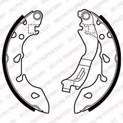 Комплект тормозных колодок DELPHI купить