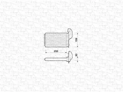 Теплообменник, отопление салона MAGNETI MARELLI купить