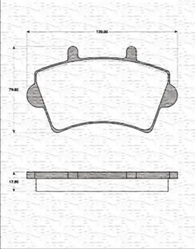 Комплект тормозных колодок, дисковый тормоз MAGNETI MARELLI купить