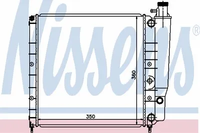 Радиатор, охлаждение двигателя NISSENS купить