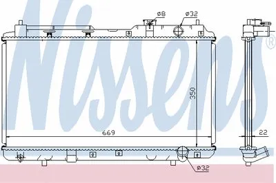 Радиатор, охлаждение двигателя NISSENS купить