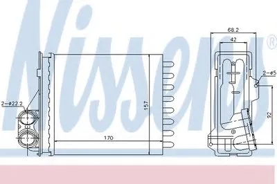 Теплообменник, отопление салона NISSENS купить
