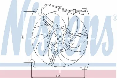 Вентилятор, охлаждение двигателя NISSENS купить