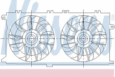 Вентилятор, охлаждение двигателя NISSENS купить