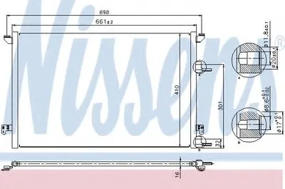 Конденсатор, кондиционер NISSENS купить