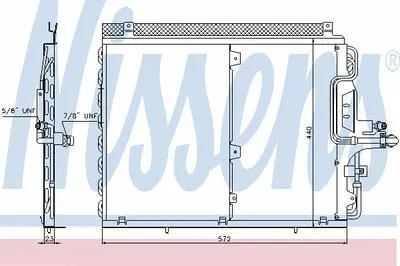 Конденсатор, кондиционер NISSENS купить