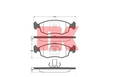 Комплект тормозных колодок, дисковый тормоз NK купить