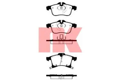Комплект тормозных колодок, дисковый тормоз NK купить