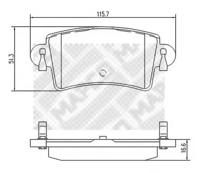 Комплект тормозных колодок, дисковый тормоз MAPCO купить