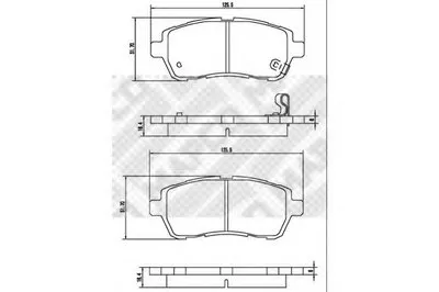 Комплект тормозных колодок, дисковый тормоз MAPCO купить