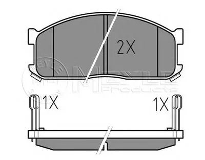 Комплект тормозных колодок, дисковый тормоз MEYLE купить