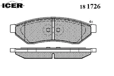 Комплект тормозных колодок, дисковый тормоз ICER купить