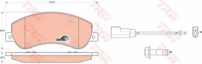 Комплект тормозных колодок, дисковый тормоз COTEC TRW купить