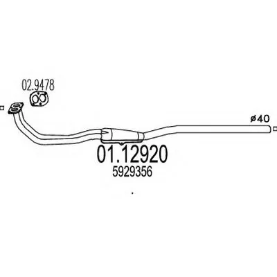 Труба выхлопного газа MTS купить
