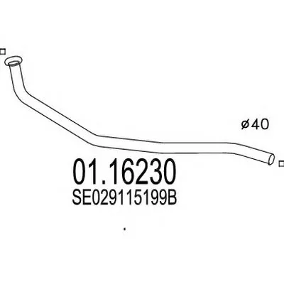 Труба выхлопного газа MTS купить