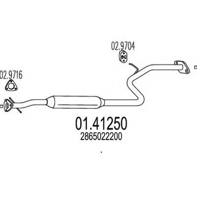 Труба выхлопного газа MTS купить