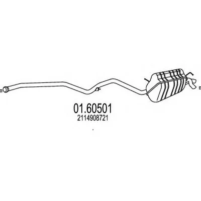 Глушитель выхлопных газов конечный MTS купить