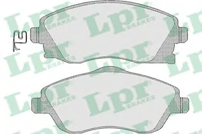 Комплект тормозных колодок, дисковый тормоз LPR купить