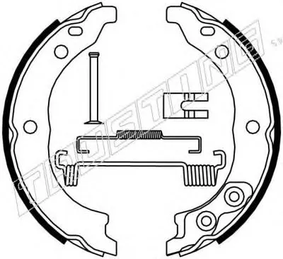 Комплект тормозных колодок, стояночная тормозная система TRUSTING купить