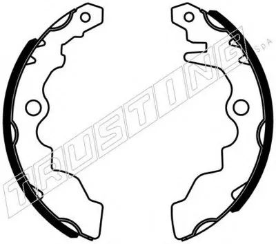 Комплект тормозных колодок TRUSTING купить
