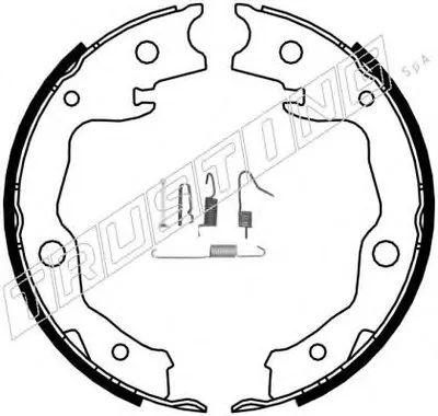 Комплект тормозных колодок, стояночная тормозная система TRUSTING купить