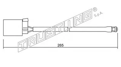 Сигнализатор, износ тормозных колодок TRUSTING купить