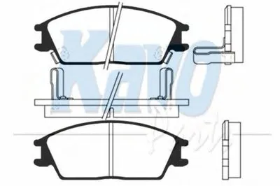 Комплект тормозных колодок, дисковый тормоз MK KASHIYAMA KAVO PARTS купить