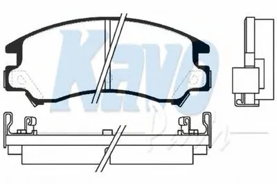 Комплект тормозных колодок, дисковый тормоз MK KASHIYAMA KAVO PARTS купить
